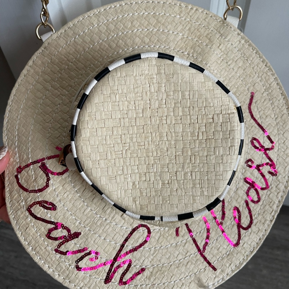 Betsey Johnson beach hat purse